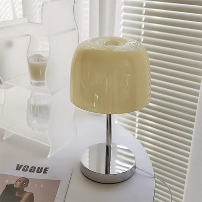 Vintage Minimalist Bauhaus Glass Table Lamp