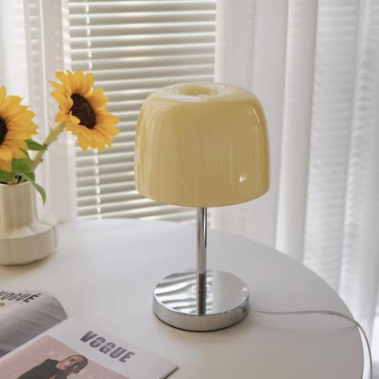 Vintage Minimalist Bauhaus Glass Table Lamp
