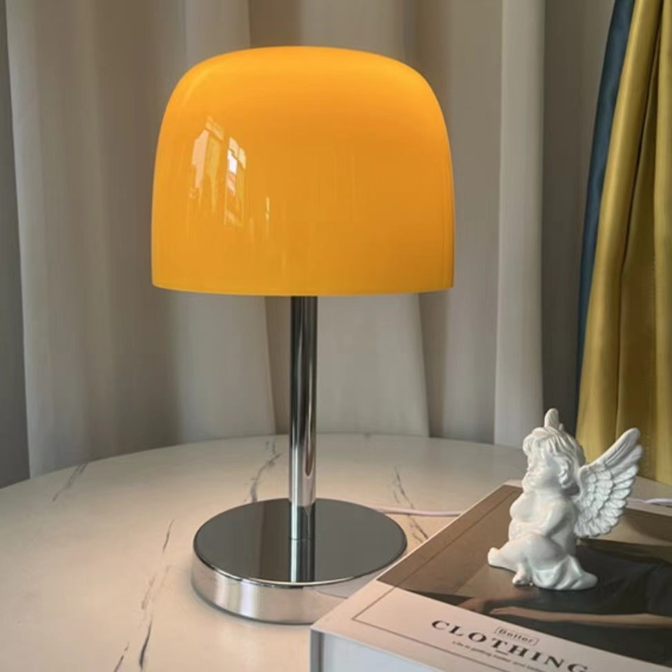 Vintage Minimalist Bauhaus Glass Table Lamp