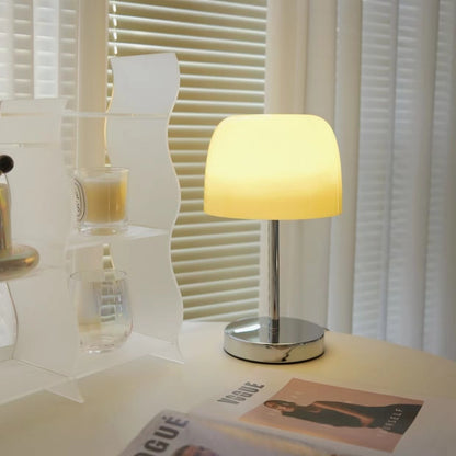 Vintage Minimalist Bauhaus Glass Table Lamp