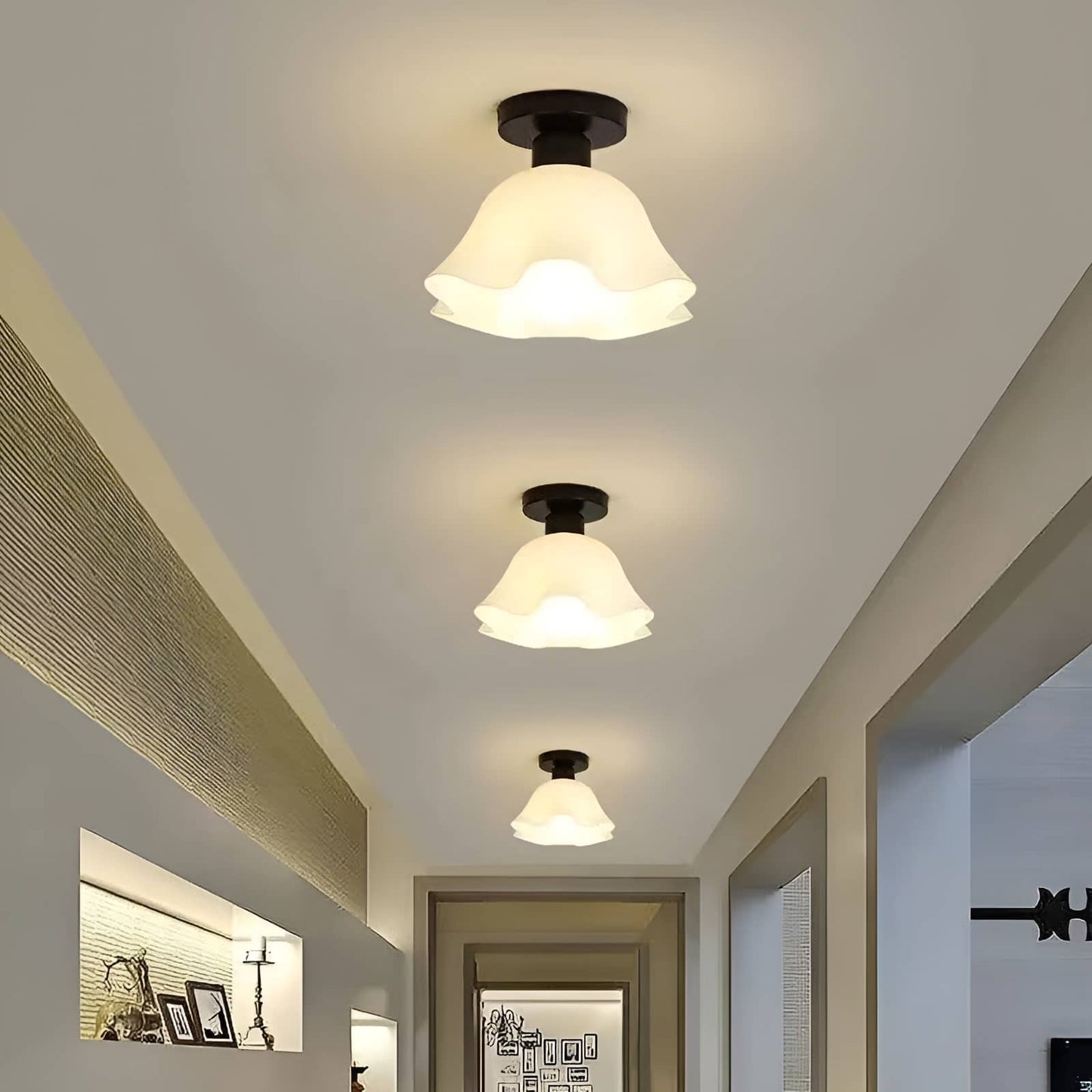 Vintage Minimalist Flower Ceiling Light