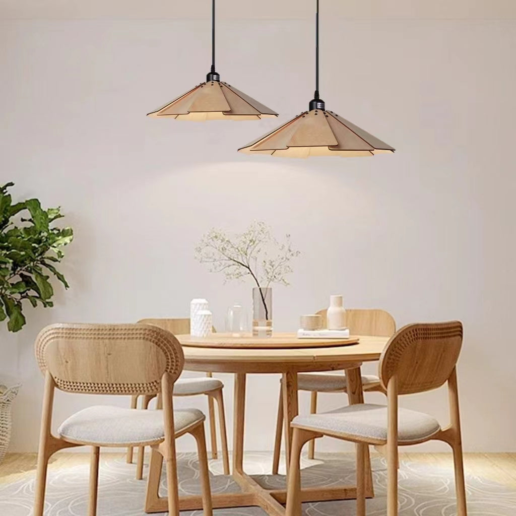 Vintage Minimalist Wooden Pendant Lamp