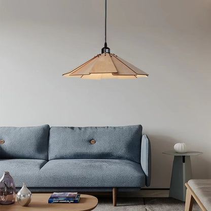 Vintage Minimalist Wooden Pendant Lamp