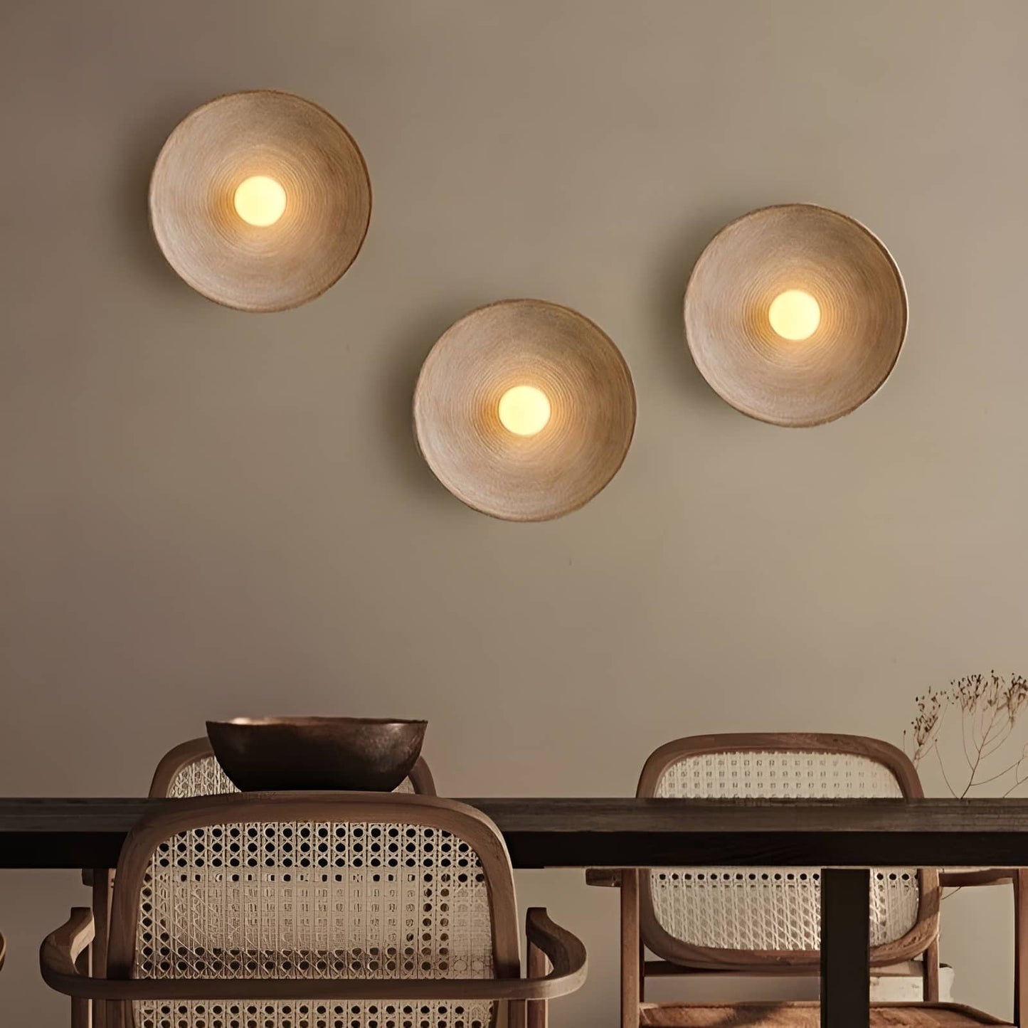 Vintage Swirl Resin Circular Wall Light