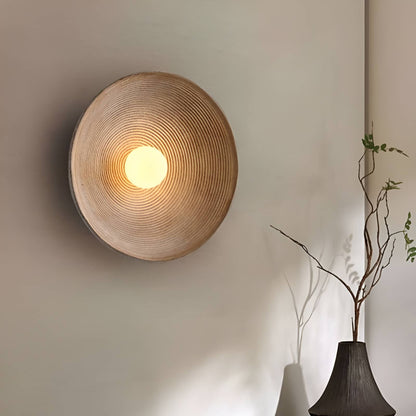 Vintage Swirl Resin Circular Wall Light