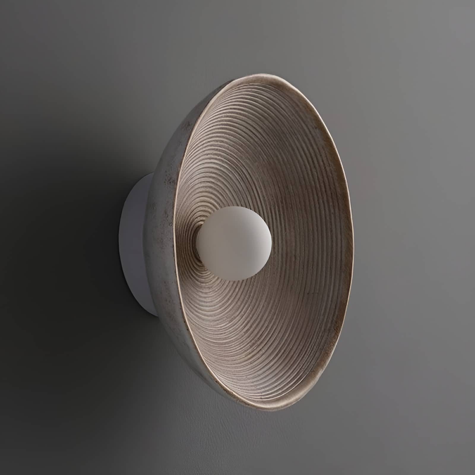 Vintage Swirl Resin Circular Wall Light