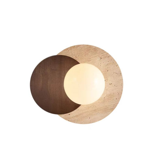 Wabi Sabi Style Lunar Eclipse Wall Light