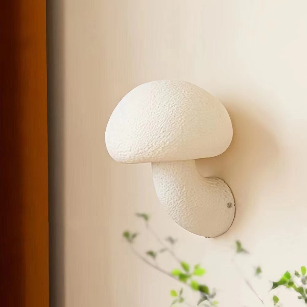 Wabi Sabi Style Resin Mushroom Wall Lamp
