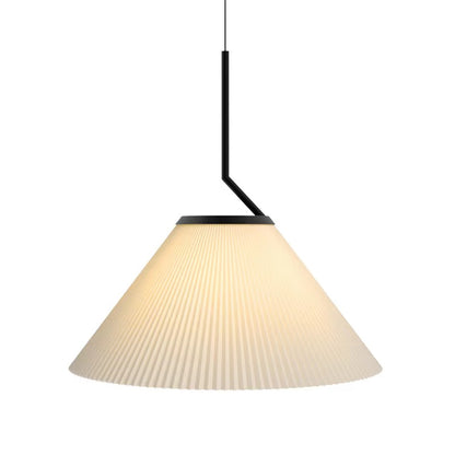 White Fabric Pleated Dining Table Pendant Light