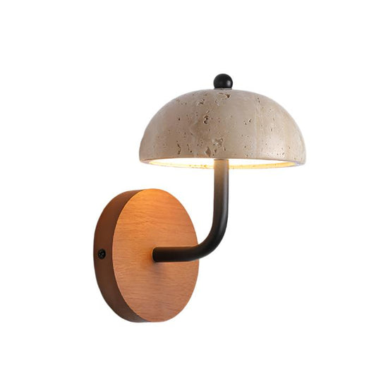 Yellow Cave Stone Cream Wabi Sabi Style Wall Lamp