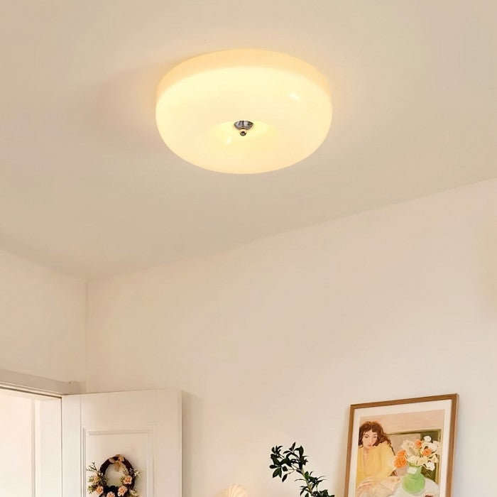 Modern Bauhaus Cream Pudding Ceiling Lamp