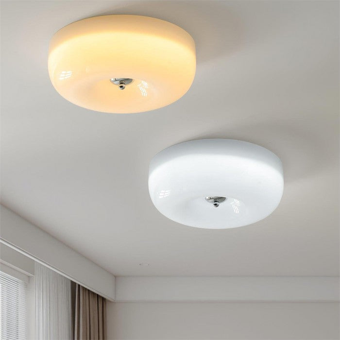 Modern Bauhaus Cream Pudding Ceiling Lamp