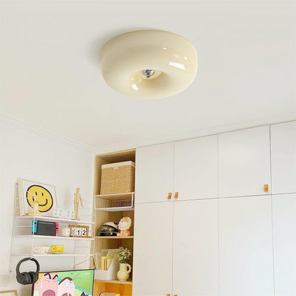 Modern Bauhaus Cream Pudding Ceiling Lamp