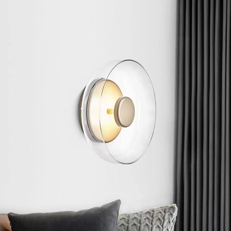 Nordic Blossi Disc LED Glass Wall Light