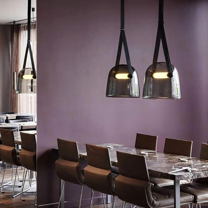 Belt Nordic LED Glass Pendant Light