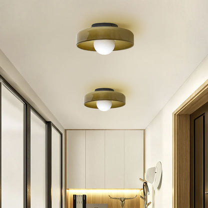 Morandi Glass Disc Ceiling Lamp