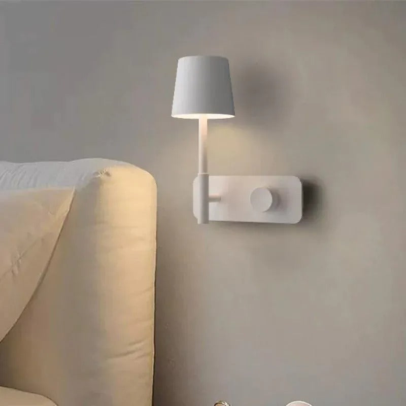 Modern Minimalist LED Dimmable Bedside Wall Lamp