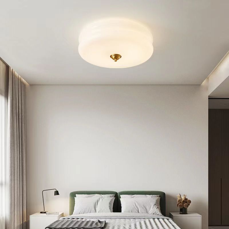 Vintage Bauhaus Cream Ceiling Lamp
