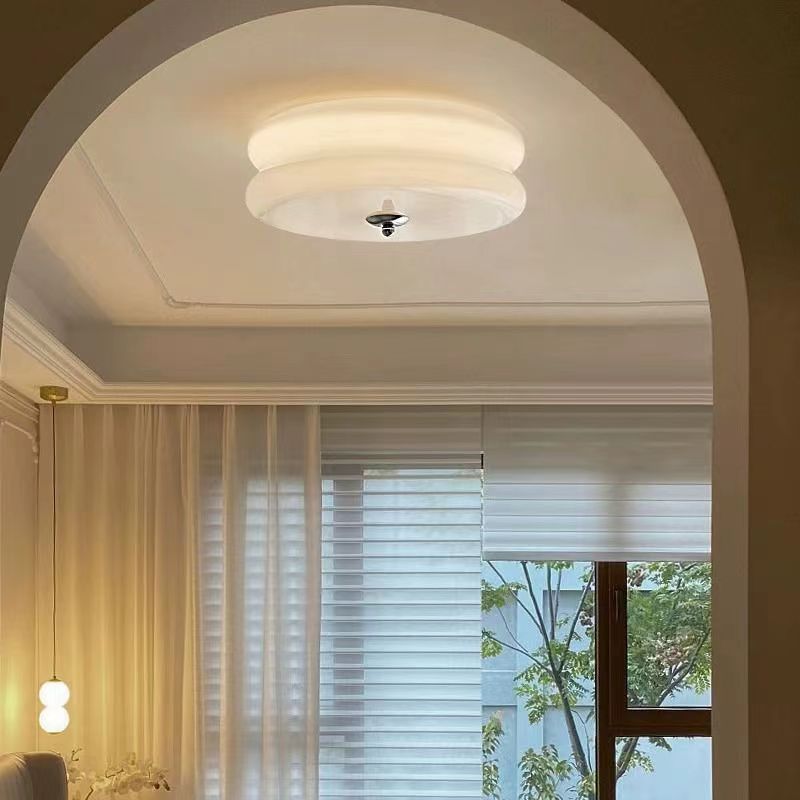 Vintage Bauhaus Cream Ceiling Lamp